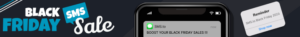 Black Friday SMS Sale banner from SMSto
