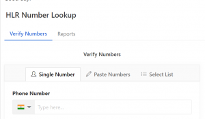 HLR lookup