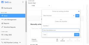 Shortlinks for SMS